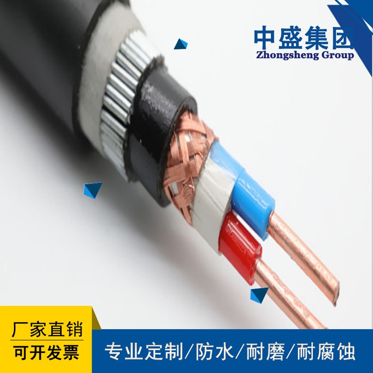 中盛電纜阻燃鎧裝計算機軟電纜ZRA-DJYVRP32 1*2*2.5